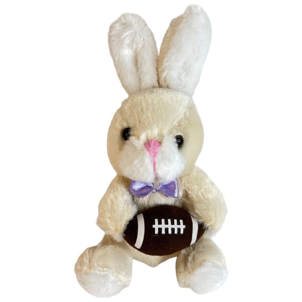 Dan Dee Collectors Choice Easter Bunny Rabbit Plush With Football Stuffed Animal - Picture 1 of 9